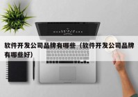 軟件開發(fā)公司品牌有哪些（軟件開發(fā)公司品牌有哪些好）