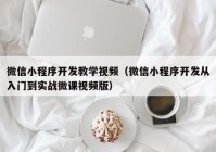 微信小程序開發(fā)教學(xué)視頻（微信小程序開發(fā)從入門到實(shí)戰(zhàn)微課視頻版）