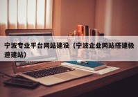 寧波專業(yè)平臺網(wǎng)站建設(shè)（寧波企業(yè)網(wǎng)站搭建極速建站）